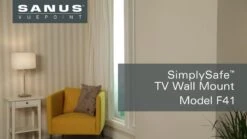 SANUS SimplySafe VLL61-B2 Fixed 47-80" TV Bracket 9 SANUS SimplySafe VLL61-B2 Fixed 47-80" TV Bracket -Digital Station KJUJX SQ6 0000000099 N A DVvL