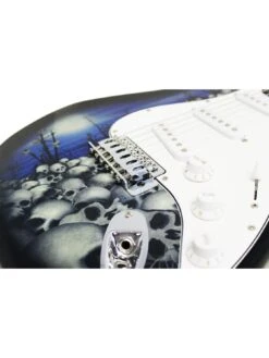 RockJam Jaxville Custom Design Electric Guitar Package - Reaper -Digital Station MNWNP SQ5 0000000020 BLUE SLd3