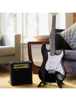 Rocket Full Size 4/4 Electric Guitar Ultimate Kit With 10W Amp - 6 Months FREE Lessons - Black 12 Rocket Full Size 4/4 Electric Guitar Ultimate Kit With 10W Amp - 6 Months FREE Lessons - Black -Digital Station N6CT3 SQ6 0000000099 N A SLd1
