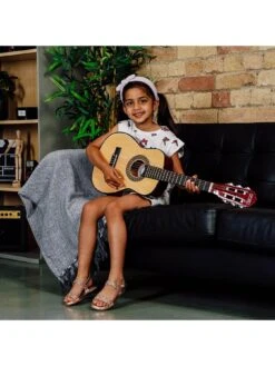 3rd Avenue 1/2 Size Kids Classical Guitar Beginner Bundle - 6 Months FREE Lessons - Natural -Digital Station NDNJG SQ5 0000000099 N A SLd3