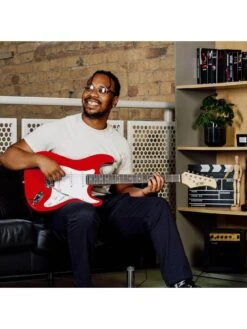 Rocket Full Size Electric Guitar Pack In Red With Free Online Music Lessons -Digital Station NTC4F SQ5 0000000017 RED SLd1