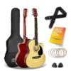 3rd Avenue Cutaway Electro Acoustic Guitar Pack With Free Online Music Lessons