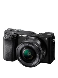 Sony Alpha ILCE6100LB.CEC Mirrorless APS-C Camera With 0.02-sec AF -Digital Station PMRL9 SQ3 0000000004 BLACK SLa