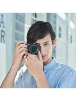 Sony Alpha ILCE6100LB.CEC Mirrorless APS-C Camera With 0.02-sec AF -Digital Station PMRL9 SQ7 0000000004 BLACK SLd3