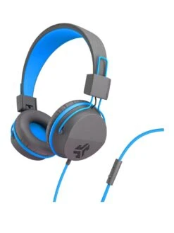 JLab JBUDDIES Studio Kids Wired Headphones - Grey/Blue