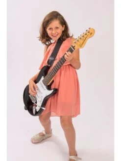 Encore 3/4 Size Electric Guitar Bundle - Gloss Black -Digital Station PQHF3 SQ3 0000000099 N A SLd1