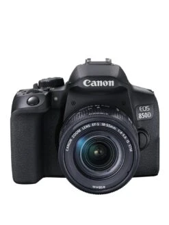Canon® Canon EOS 850D SLR Camera (Black) With EF-S 18-55mm F/4-5.6 IS STM Lens Kit