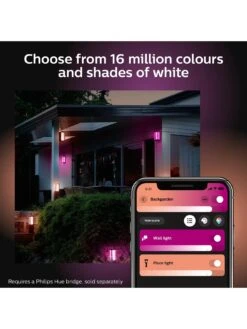 Philips Hue Impress Hue White And Colour Ambience EU Wall Lantern Black 2 -Digital Station QPRAX SQ3 0000000099 N A SLd1