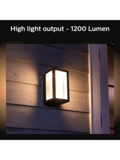 Philips Hue Impress Hue White And Colour Ambience EU Wall Lantern Black 2 -Digital Station QPRAX SQ4 0000000099 N A SLd2