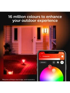 Philips Hue Impress Hue White And Colour Ambience EU Wall Lantern Black 2 -Digital Station QPRAX SQ5 0000000099 N A SLd3