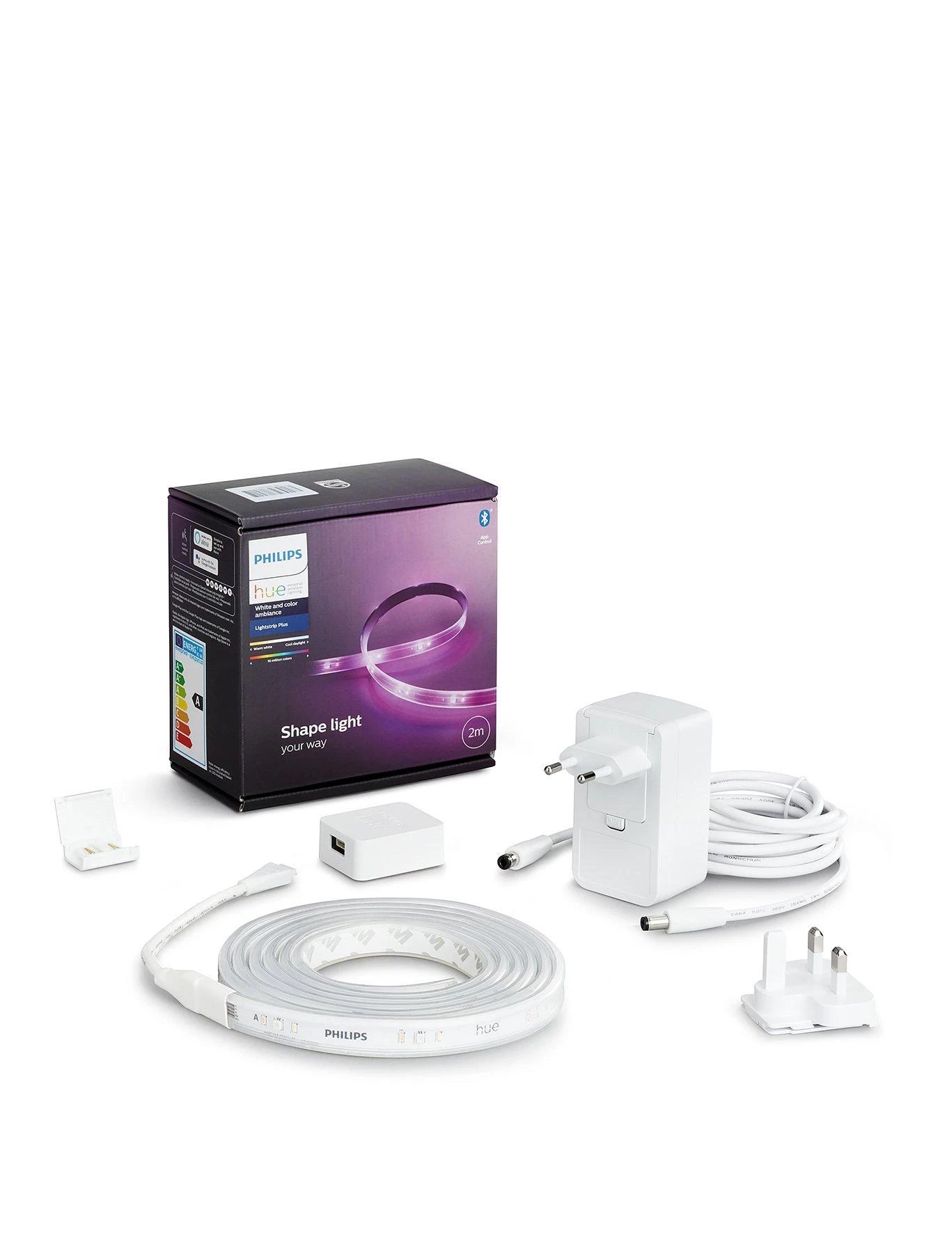Philips Hue Hue White And Colour Ambience Lightstrip Plus Base 2-metre With Bluetooth 1 Philips Hue Hue White And Colour Ambience Lightstrip Plus Base 2-metre With Bluetooth
