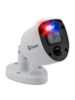 Swann Smart Security 4K Enforcer LED Flashing Light Bullet Style Add On Analogue CCTV Camera (Twin Pack) - SWPRO-4KRLPK2-EU -Digital Station QQ3P9 SQ3 0000000088 NO COLOR SLa