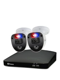 Swann Smart Security CCTV System: 4 Chl 1080p 1TB HDD DVR, 2 X PRO Enforcer Cameras. Works With Alexa, Google Assistant & Swann Security - SWDVK-446802SL-EU