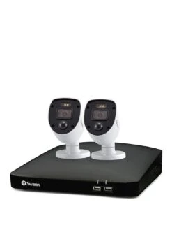 Swann Smart Security CCTV System: 4 Chl 1080p 1TB HDD DVR, 2 X PRO Enforcer Cameras. Works With Alexa, Google Assistant & Swann Security - SWDVK-446802SL-EU -Digital Station QQ3PE SQ3 0000000088 NO COLOR SLa