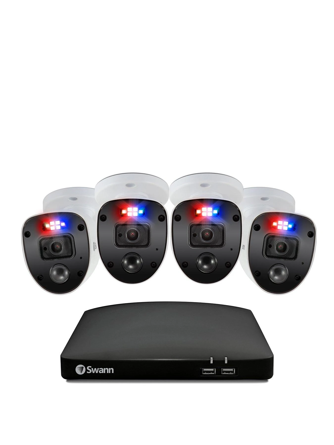 Swann Smart Security CCTV System: 8 Chl 1080p 1TB HDD DVR, 4 X PRO Enforcer Camera. Works With Alexa, Google Assistant & Swann Security - SWDVK-846804SL-EU 1 Swann Smart Security CCTV System: 8 Chl 1080p 1TB HDD DVR, 4 X PRO Enforcer Camera. Works With Alexa, Google Assistant & Swann Security - SWDVK-846804SL-EU