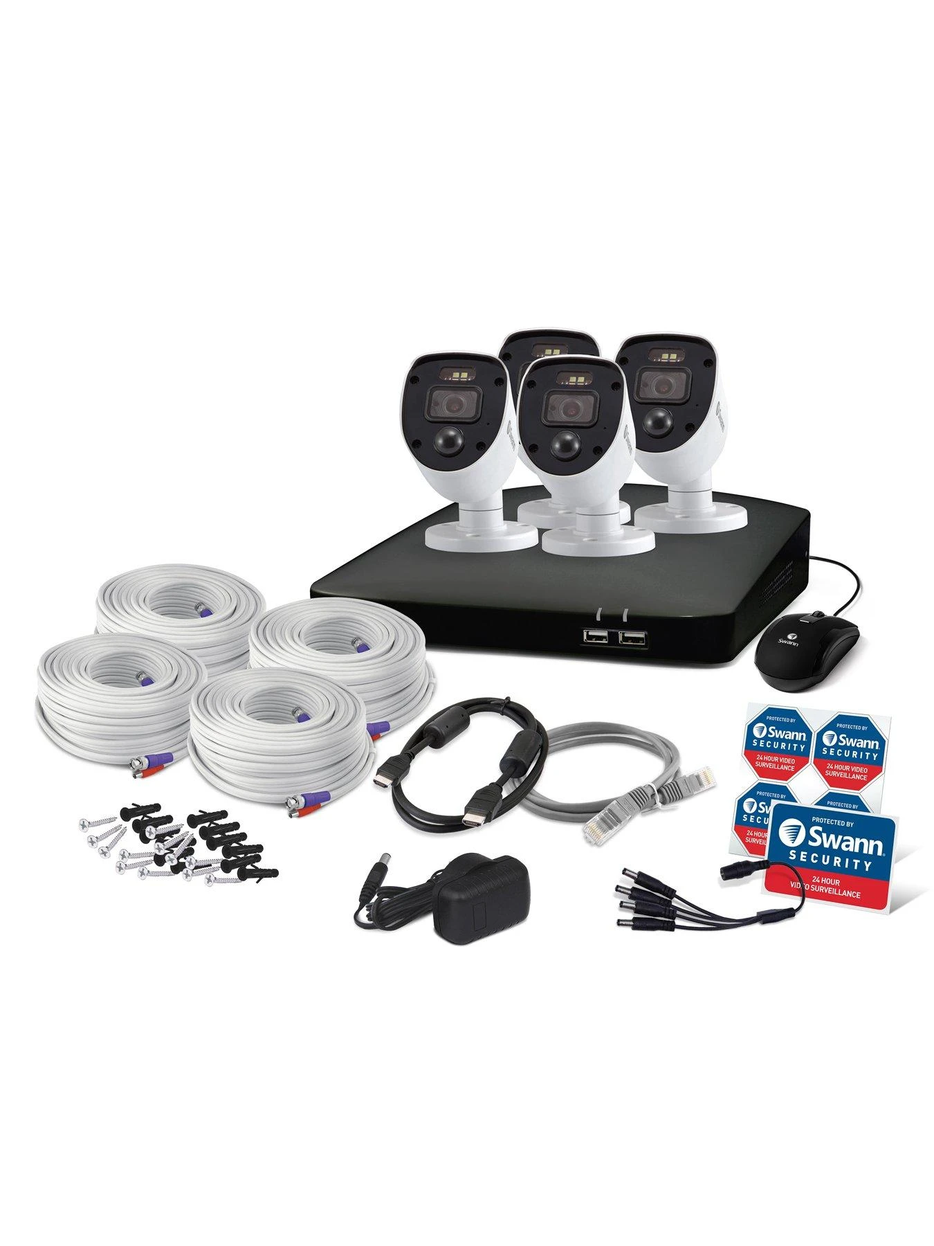 Swann Smart Security CCTV System: 8 Chl 1080p 1TB HDD DVR, 4 X PRO Enforcer Camera. Works With Alexa, Google Assistant & Swann Security - SWDVK-846804SL-EU 4 Swann Smart Security CCTV System: 8 Chl 1080p 1TB HDD DVR, 4 X PRO Enforcer Camera. Works With Alexa, Google Assistant & Swann Security - SWDVK-846804SL-EU - Image 4