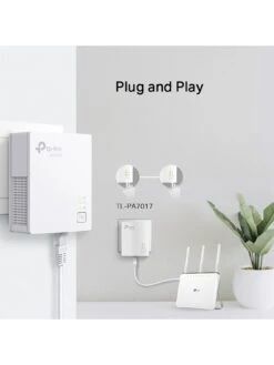 TP-Link TP Link TL-PA7017 KIT AV1000 Gigabit Powerline Starter Kit -Digital Station QR3YN SQ6 0000000013 WHITE SLd2