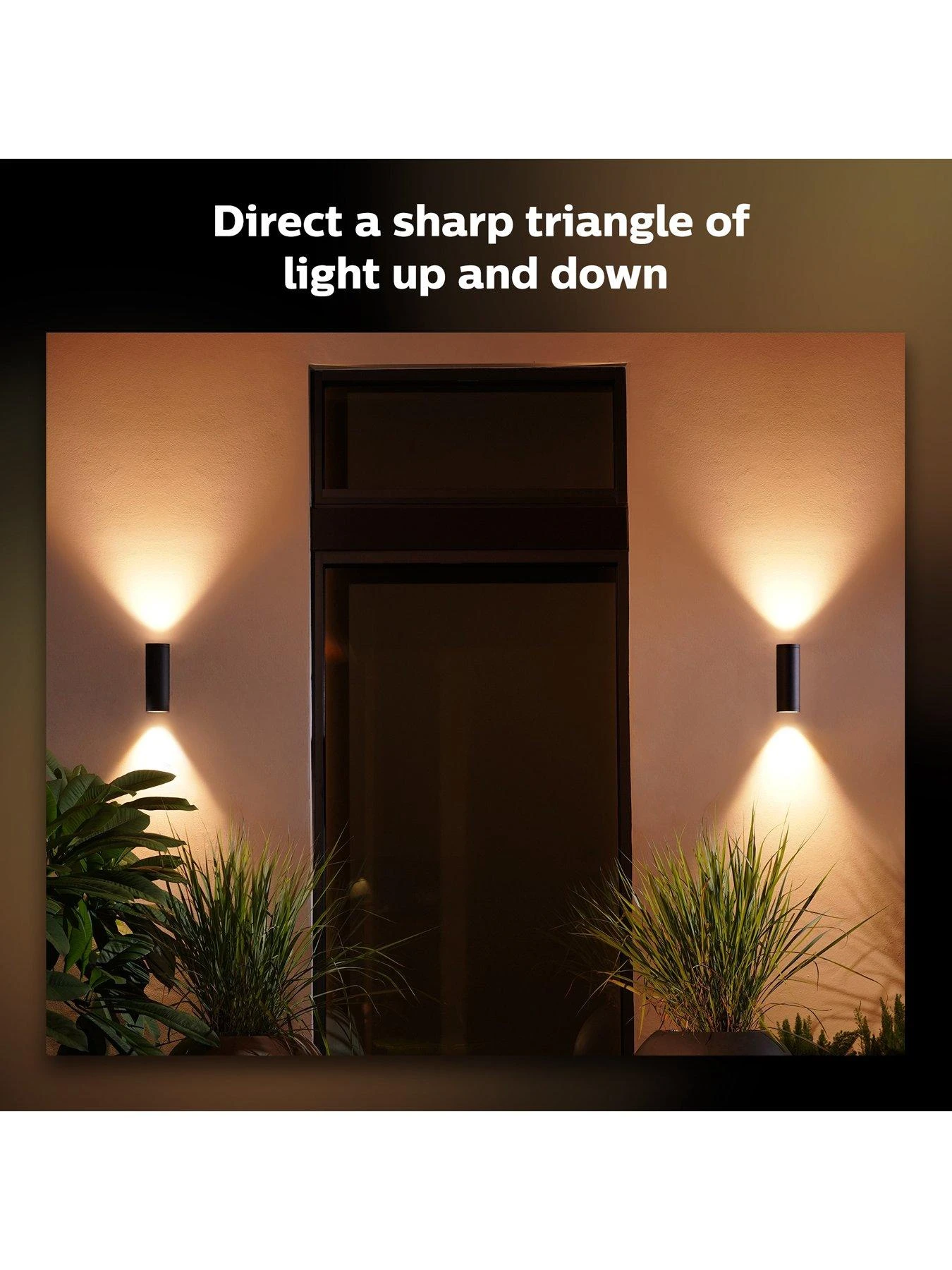 Philips Hue Hue Appear White & Colour Ambiance LED Smart Outdoor Wall Light Double Pack 3 Philips Hue Hue Appear White & Colour Ambiance LED Smart Outdoor Wall Light Double Pack - Image 3