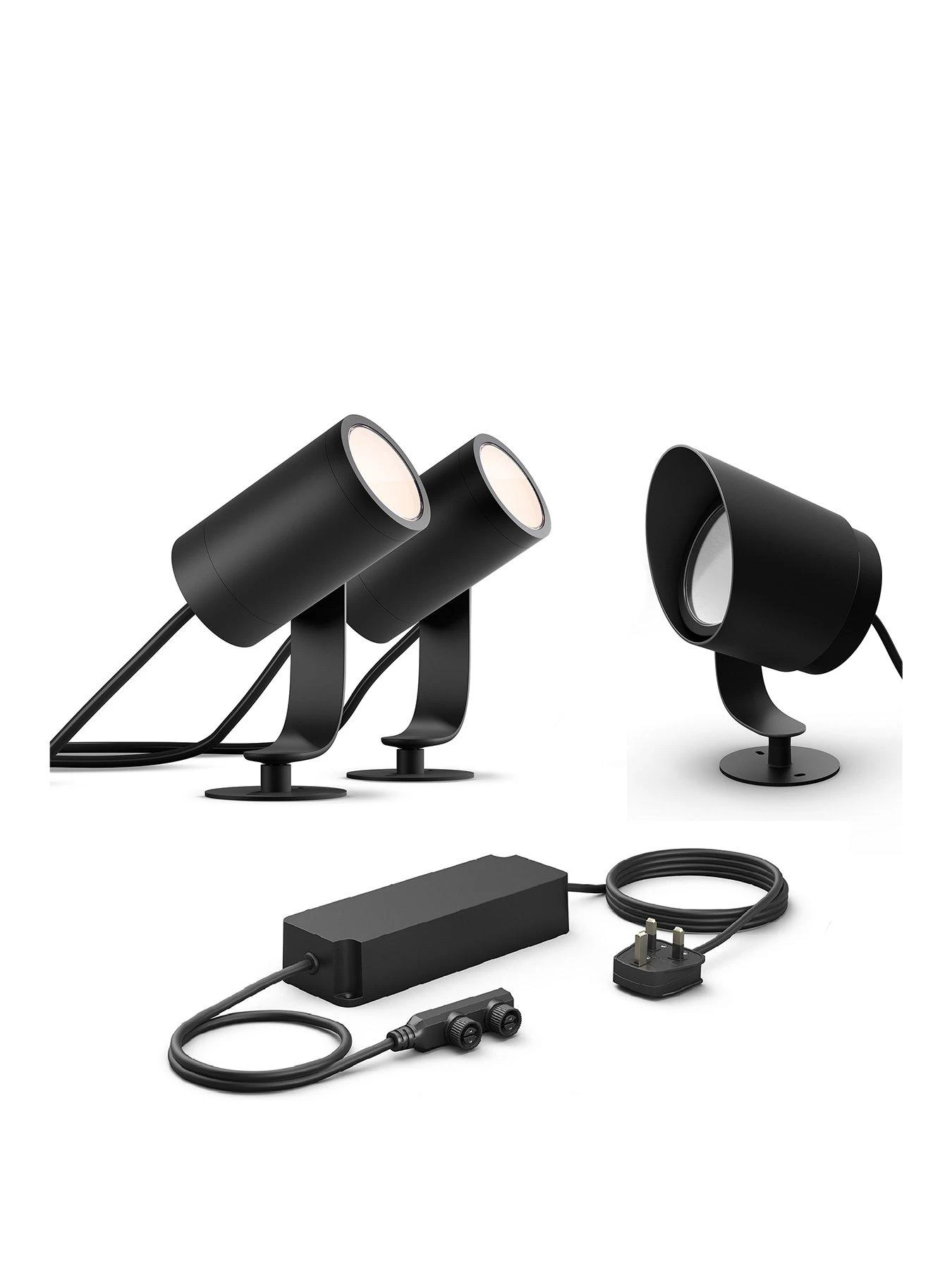 Philips Hue Hue Lily White And Colour Ambiance Outdoor Smart Spotlight Base Kit And XL Extension 1 Philips Hue Hue Lily White And Colour Ambiance Outdoor Smart Spotlight Base Kit And XL Extension