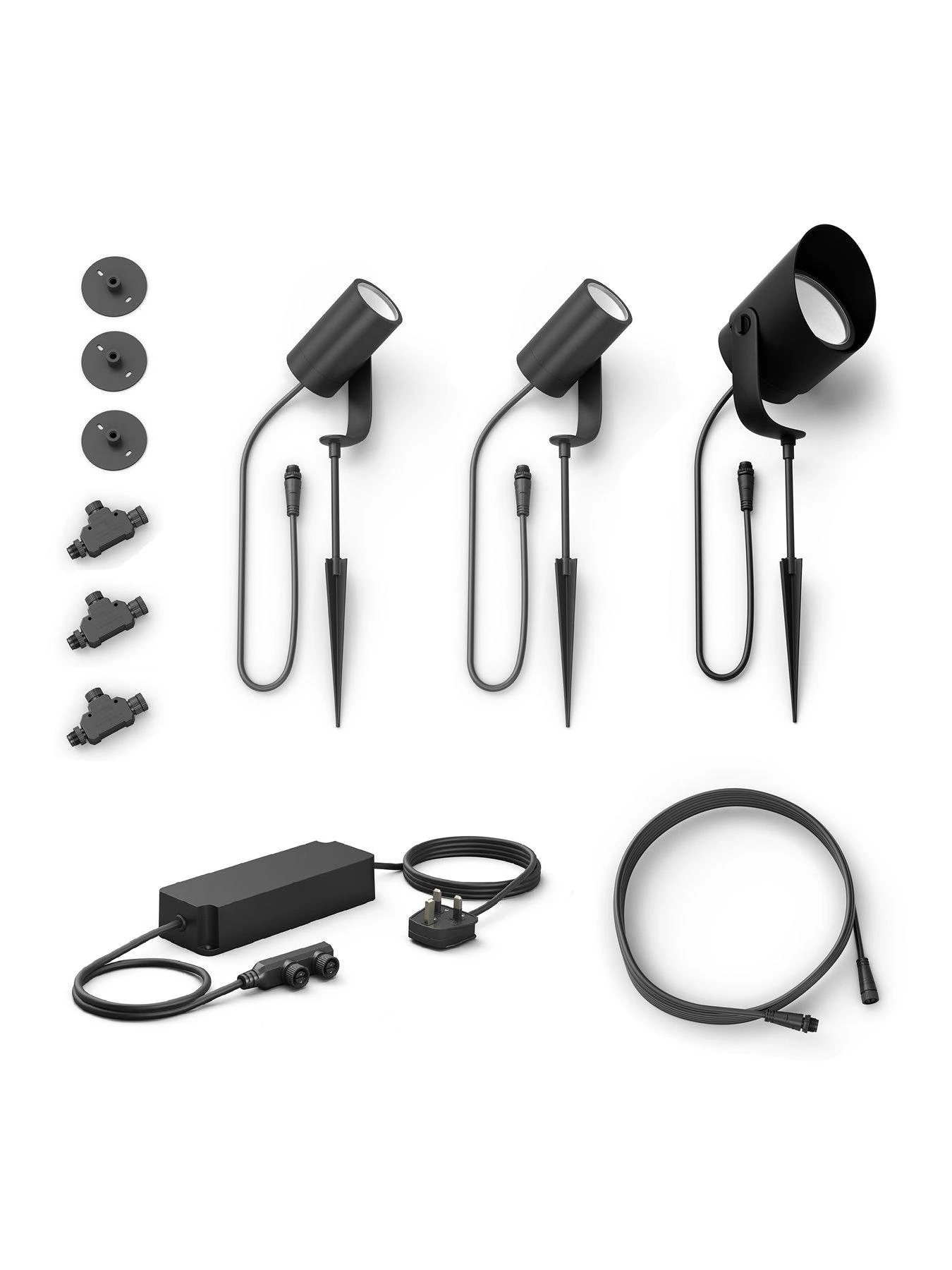 Philips Hue Hue Lily White And Colour Ambiance Outdoor Smart Spotlight Base Kit And XL Extension 2 Philips Hue Hue Lily White And Colour Ambiance Outdoor Smart Spotlight Base Kit And XL Extension - Image 2