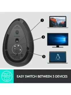 Logitech MX VERTICAL Ergonomic Wireless Mouse - Graphite -Digital Station QXLU4 SQ6 0000000099 N A SLd2