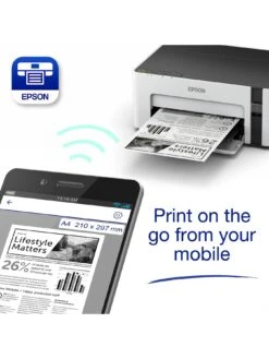 Epson® Epson EcoTank ET-M1120 Printer 9 Epson® Epson EcoTank ET-M1120 Printer -Digital Station R7D4J SQ5 0000000013 WHITE SLd1
