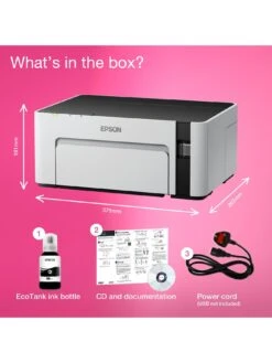 Epson® Epson EcoTank ET-M1120 Printer 10 Epson® Epson EcoTank ET-M1120 Printer -Digital Station R7D4J SQ6 0000000013 WHITE SLd2