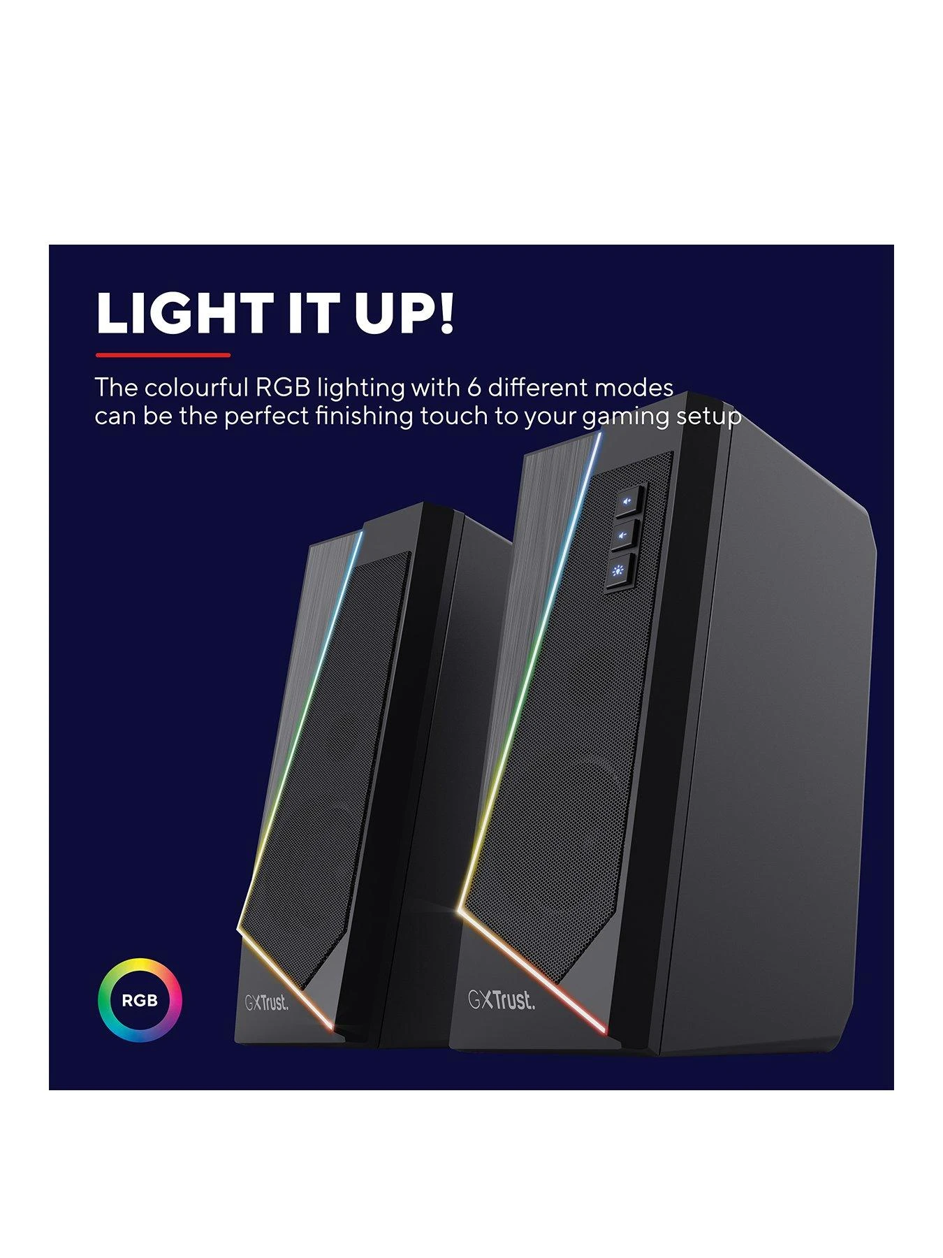 Trust GXT609 ZOXA RGB LED Illuminated Speaker Set 3 Trust GXT609 ZOXA RGB LED Illuminated Speaker Set - Image 3