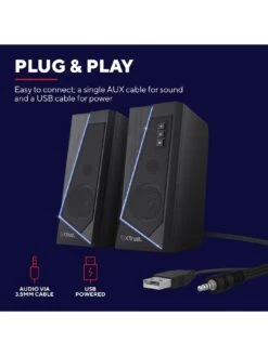Trust GXT609 ZOXA RGB LED Illuminated Speaker Set 11 Trust GXT609 ZOXA RGB LED Illuminated Speaker Set -Digital Station RLJH6 SQ5 0000000099 N A SLd1