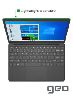 Geo GeoBook 140 Minecraft Laptop - 14 Inch HD, Intel Celeron, 4GB RAM, 64GB Storage, Microsoft 365 Personal Included - Green -Digital Station RNFER SQ6 0000000047 GREEN SLd2