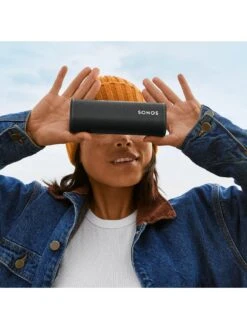 Sonos Roam Portable Smart Speaker, Apple Airplay 2, Amazon Alexa, Google Assistant -Digital Station RQFN4 SQ7 0000000004 BLACK SLd3