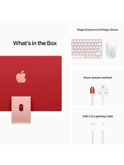 Apple IMac (M1, 2021) 24 Inch with Retina 4.5K Display, 8-core CPU And 7-core GPU, 256Gb Storage - Pink 14 Apple IMac (M1, 2021) 24 Inch with Retina 4.5K Display, 8-core CPU And 7-core GPU, 256Gb Storage - Pink -Digital Station RQK9T SQ7 0000000063 PINK SLd3