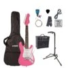 Encore 3/4 Size Electric Guitar Outfit - Pink
