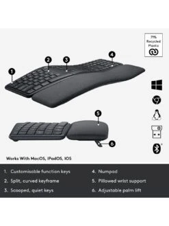 Logitech Ergo K860 Wireless Keyboard -Digital Station RVXLL SQ6 0000000088 NO COLOR SLd2