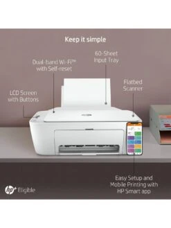 HP DeskJet 2710e All In One Colour Printer  -Digital Station RYCLK SQ4 0000000013 WHITE SLd
