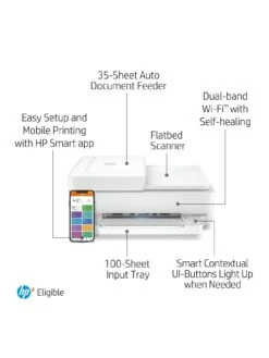HP Envy 6430e All In One Colour Printer -Digital Station RYCLP SQ4 0000000013 WHITE SLd