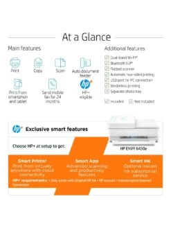 HP Envy 6430e All In One Colour Printer -Digital Station RYCLP SQ6 0000000013 WHITE SLd2