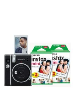 Fujifilm Instax Mini 40 Instant Camera With 50 Shots Included - Black
