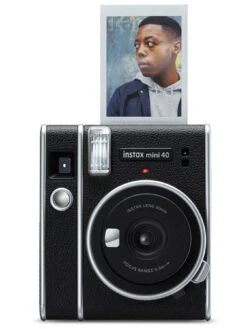 Fujifilm Instax Mini 40 Instant Camera With 50 Shots Included - Black -Digital Station T7KAJ SQ5 0000000004 BLACK SLd1