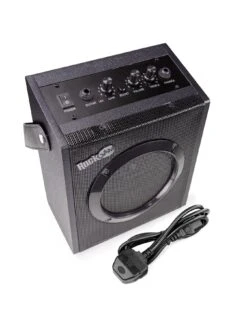 RockJam 10 Watt Electric Guitar Amplifier With Headphone Input, Three-Band EQ, Overdrive & Gain Power -Digital Station T7RLR SQ6 0000000099 N A SLd4