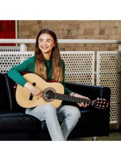 3rd Avenue 3/4 Size Kids Classical Guitar Beginner Bundle - 6 Months FREE Lessons - Natural -Digital Station TATLP SQ5 0000000099 N A SLd3