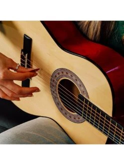 3rd Avenue 3/4 Size Kids Classical Guitar Beginner Bundle - 6 Months FREE Lessons - Natural -Digital Station TATLP SQ6 0000000099 N A SLd4