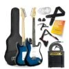3rd Avenue Full Size 4/4 Electric Guitar Ultimate Kit With 10W Amp - 6 Months FREE Lessons - Blueburst