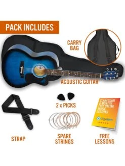 3rd Avenue Cutaway Acoustic Guitar Pack - Blueburst -Digital Station TATMC SQ3 0000000099 N A SLd1
