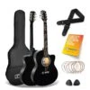3rd Avenue Cutaway Acoustic Guitar Pack - Black