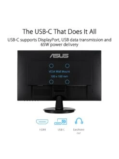Asus VA27DCP 27-inch Full HD Eye Care Monitor -Digital Station TDVQX SQ6 0000000004 BLACK SLd2