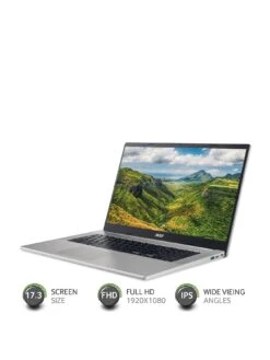Acer Chromebook 317 CB317-1H - 17.3in FHD IPS, Intel Pentium, 4GB RAM, 128GB Storage -Digital Station TEG4W SQ3 0000000035 SILVER SLa