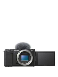 Sony ZVE10BDI.EU Alpha ZV-E10 APS-C Mirrorless Interchangeable-Lens Vlog Camera Body Only (Vari-Angle Screen For Vlogging, 4K Video, Real-time Eye Autofocus)