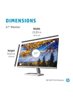 HP M27f 27in Full HD IPS Monitor (HDMI, VGA) -Digital Station TKR7W SQ4 0000000088 NO COLOR SLd