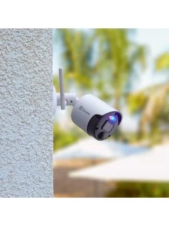 Swann Smart Security 4K Enforcer Wi-Fi NVR CCTV Camera With Controllable Red & Blue Flashing Lights, Spotlights & Sirens - SWNVW-800CAM -Digital Station TPPJD SQ6 0000000088 NO COLOR SLd2